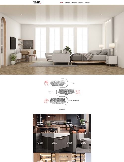 York Hospitality & Millwork firması için “Web Site Tasarımı & Geliştirme” projesi