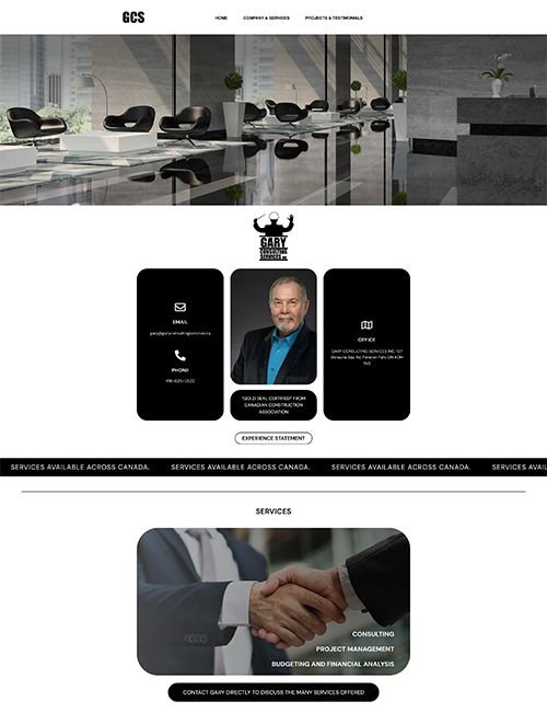 Gary Consulting Services firması için “Web Site Tasarımı & Geliştirme” projesi